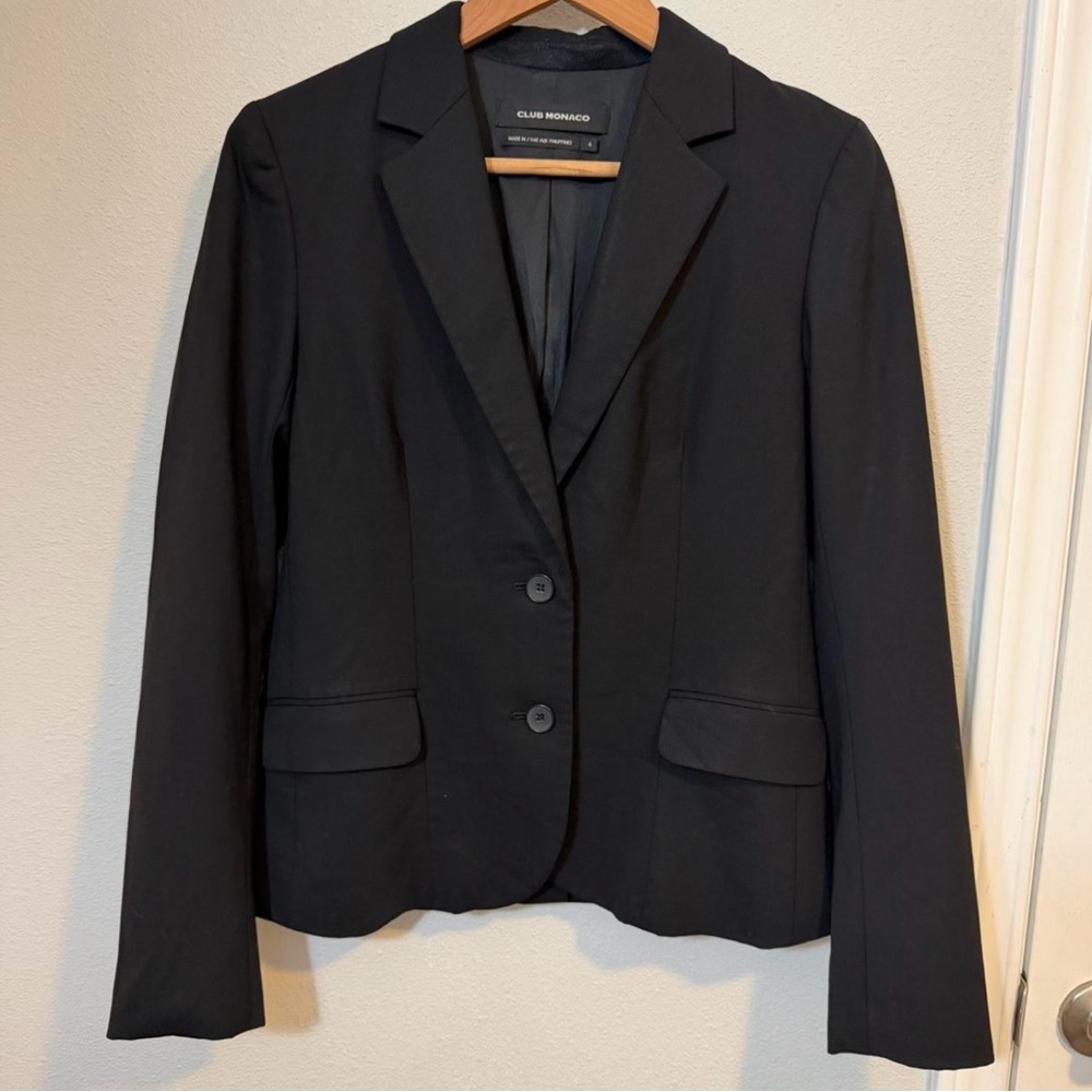Club Monaco Black Blazer Size 6